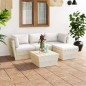vidaXL Set Divani da Giardino su Pallet 5 pz con Cuscini Legno Abete vidaXL Set Divani da Giardino su Pallet 5 pz con Cuscini Legno Abete