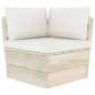 vidaXL Set Divani da Giardino su Pallet 5 pz con Cuscini Legno Abete vidaXL Set Divani da Giardino su Pallet 5 pz con Cuscini Legno Abete