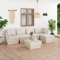 vidaXL Set Divani da Giardino su Pallet 6 pz con Cuscini Legno Abete vidaXL Set Divani da Giardino su Pallet 6 pz con Cuscini Legno Abete