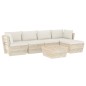 vidaXL Set Divani da Giardino su Pallet 6 pz con Cuscini Legno Abete vidaXL Set Divani da Giardino su Pallet 6 pz con Cuscini Legno Abete