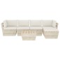 vidaXL Set Divani da Giardino su Pallet 6 pz con Cuscini Legno Abete vidaXL Set Divani da Giardino su Pallet 6 pz con Cuscini Legno Abete