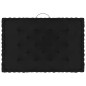 Cuscini per Pallet e Pavimento 4 pz Nero in Cotone Cuscini per Pallet e Pavimento 4 pz Nero in Cotone