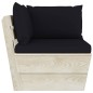 vidaXL Set Divani da Giardino su Pallet 6 pz con Cuscini Legno Abete
