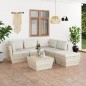 vidaXL Set Divani da Giardino su Pallet 6 pz con Cuscini Legno Abete vidaXL Set Divani da Giardino su Pallet 6 pz con Cuscini Legno Abete