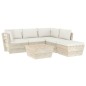vidaXL Set Divani da Giardino su Pallet 6 pz con Cuscini Legno Abete vidaXL Set Divani da Giardino su Pallet 6 pz con Cuscini Legno Abete