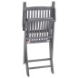 Sedie da Giardino Pieghevoli 4pz con Cuscini in Massello Acacia Sedie da Giardino Pieghevoli 4pz con Cuscini in Massello Acacia