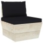 vidaXL Set Divani da Giardino su Pallet 11 pz con Cuscini Legno Abete 