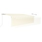 Tenda Retrattile Manuale con Parasole 5x3m Crema Tenda Retrattile Manuale con Parasole 5x3m Crema