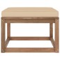 vidaXL Poggiapiedi da Giardino con Cuscino Beige vidaXL Poggiapiedi da Giardino con Cuscino Beige