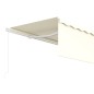 Tenda Retrattile Manuale con Parasole 5x3m Crema Tenda Retrattile Manuale con Parasole 5x3m Crema