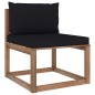 vidaXL Set Salotto Giardino Pallet Cuscini 3 pz Legno Pino Impregnato vidaXL Set Salotto Giardino Pallet Cuscini 3 pz Legno Pino Impregnato
