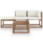 vidaXL Set Salotto Giardino Pallet Cuscini 4 pz Legno Pino Impregnato vidaXL Set Salotto Giardino Pallet Cuscini 4 pz Legno Pino Impregnato