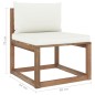 vidaXL Set Salotto Giardino Pallet Cuscini 4 pz Legno Pino Impregnato vidaXL Set Salotto Giardino Pallet Cuscini 4 pz Legno Pino Impregnato