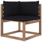 vidaXL Set Salotto Giardino Pallet Cuscini 4 pz Legno Pino Impregnato vidaXL Set Salotto Giardino Pallet Cuscini 4 pz Legno Pino Impregnato