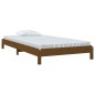 vidaXL Letto Impilabile Miele 90x190 cm in Legno Massello di Pino vidaXL Letto Impilabile Miele 90x190 cm in Legno Massello di Pino