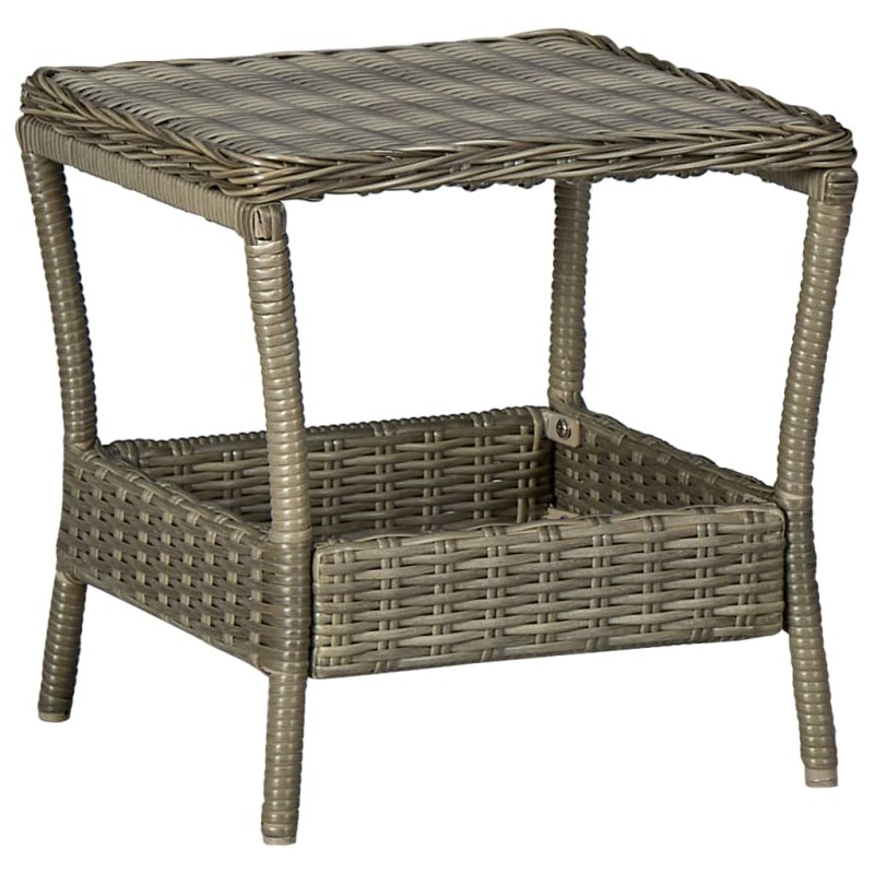 Tavolo da Giardino Marrone 45x45x46,5 cm in Polyrattan Tavolo da Giardino Marrone 45x45x46,5 cm in Polyrattan