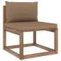 vidaXL Set Salotto Giardino Pallet con Cuscini 6 pz in Pino Impregnato