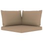 vidaXL Set Divani da Giardino 11 pz con Cuscini Grigio Talpa