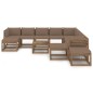 vidaXL Set Divani da Giardino 12 pz con Cuscini Grigio Talpa vidaXL Set Divani da Giardino 12 pz con Cuscini Grigio Talpa