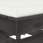 vidaXL Ottomana Modulare con Cuscino in Legno Impregnato Grigio vidaXL Ottomana Modulare con Cuscino in Legno Impregnato Grigio