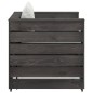 vidaXL Set Salotto da Giardino 2pz con Cuscini Legno Impregnato Grigio