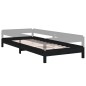 vidaXL Letto Impilabile Nero 90x190 cm in Legno Massello di Pino vidaXL Letto Impilabile Nero 90x190 cm in Legno Massello di Pino