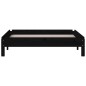 vidaXL Letto Impilabile Nero 90x190 cm in Legno Massello di Pino vidaXL Letto Impilabile Nero 90x190 cm in Legno Massello di Pino