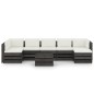 vidaXL Set Salotto da Giardino con Cuscini 8pz Legno Impregnato Grigio