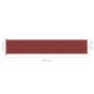 Tenda Laterale Retrattile per Patio 117x600 cm Rossa Tenda Laterale Retrattile per Patio 117x600 cm Rossa