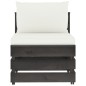 vidaXL Set Salotto Giardino con Cuscini 11 pz Legno Impregnato Grigio