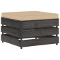 vidaXL Set Salotto Giardino con Cuscini 11 pz Legno Impregnato Grigio