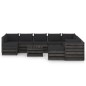 vidaXL Set Salotto Giardino con Cuscini 11 pz Legno Impregnato Grigio