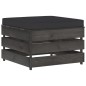 vidaXL Set Salotto Giardino con Cuscini 11 pz Legno Impregnato Grigio