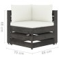 vidaXL Set Salotto da Giardino 7pz con Cuscini Legno Impregnato Grigio vidaXL Set Salotto da Giardino 7pz con Cuscini Legno Impregnato Grigio