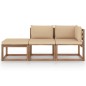vidaXL Set Salotto Giardino Pallet Cuscini 3 pz Legno Pino Impregnato vidaXL Set Salotto Giardino Pallet Cuscini 3 pz Legno Pino Impregnato