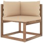 vidaXL Set Salotto Giardino Pallet Cuscini 3 pz Legno Pino Impregnato vidaXL Set Salotto Giardino Pallet Cuscini 3 pz Legno Pino Impregnato