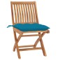 vidaXL Sedie da Giardino Pieghevoli con Cuscini 8 pz Massello di Teak vidaXL Sedie da Giardino Pieghevoli con Cuscini 8 pz Massello di Teak