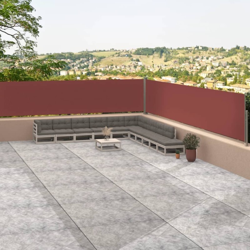 Tenda Laterale Retrattile Marrone 117x1200 cm Tenda Laterale Retrattile Marrone 117x1200 cm