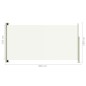 Tenda Laterale Retrattile per Patio 160x300 cm Crema Tenda Laterale Retrattile per Patio 160x300 cm Crema