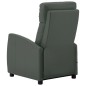 vidaXL Poltrona Massaggiante Elettrica Grigio Similpelle