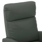 vidaXL Poltrona Massaggiante Elettrica Grigio Similpelle
