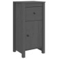 vidaXL Credenza Grigia 40x35x80 cm in Legno Massello di Pino vidaXL Credenza Grigia 40x35x80 cm in Legno Massello di Pino