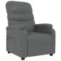 vidaXL Poltrona Massaggiante Elettrica Grigio Similpelle
