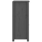 vidaXL Credenza Grigia 40x35x80 cm in Legno Massello di Pino vidaXL Credenza Grigia 40x35x80 cm in Legno Massello di Pino