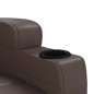 vidaXL Poltrona Massaggiante Elettrica Marrone in Similpelle