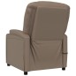 vidaXL Poltrona Massaggio Elettrica Cappuccino Similpelle