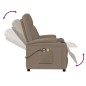 vidaXL Poltrona Massaggio Elettrica Cappuccino Similpelle