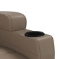 vidaXL Poltrona Massaggio Elettrica Cappuccino Similpelle