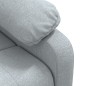 vidaXL Poltrona Massaggiante Elettrica Grigio Chiaro in Tessuto