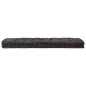 Cuscino per Pallet e Pavimento in Cotone 120x40x7 cm Nero Cuscino per Pallet e Pavimento in Cotone 120x40x7 cm Nero